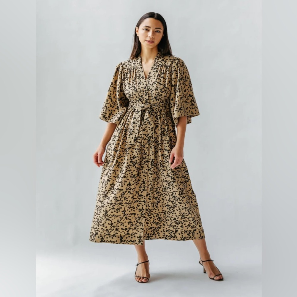 MIRTH Handmade Collection Hyannis Dress in Twig
